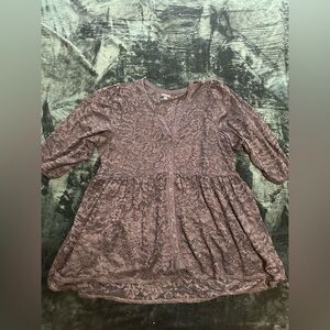 Torrid Black Lace Top